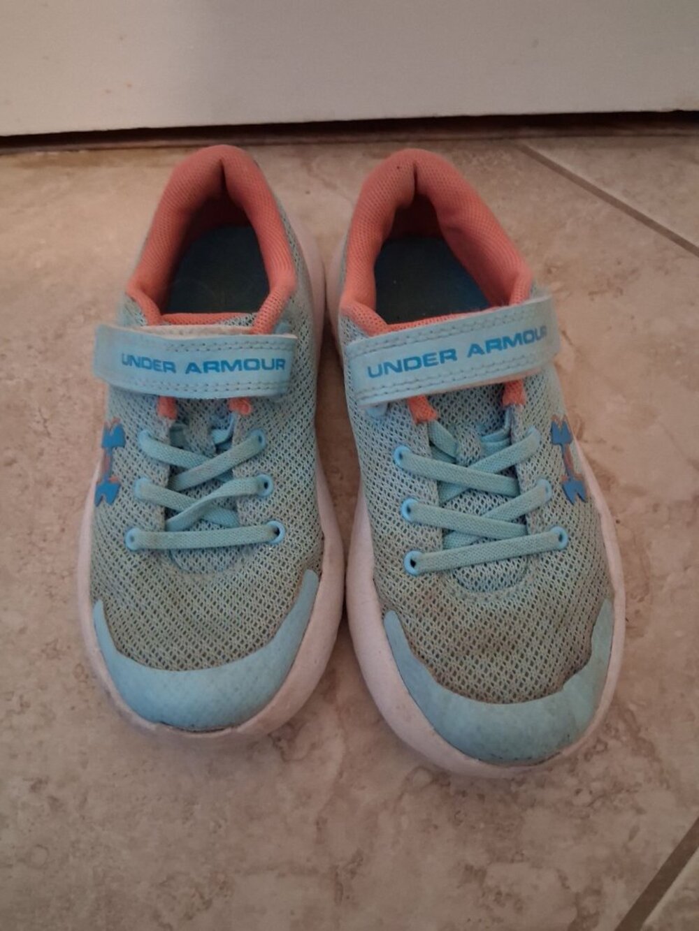 Under Armour Sneakers Little Girl Size 13 Blue